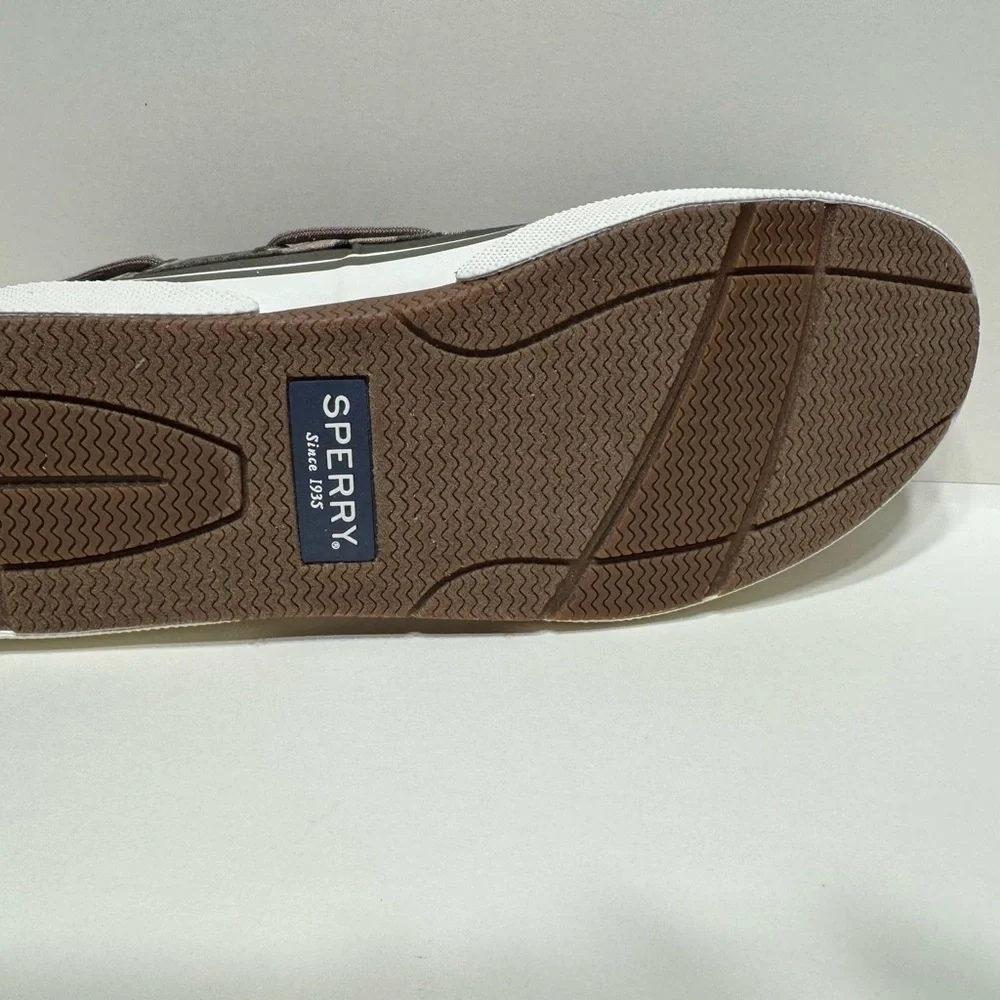 Sperry Men's Boat Shoes New Size 9.5 Black and Green Camouflage